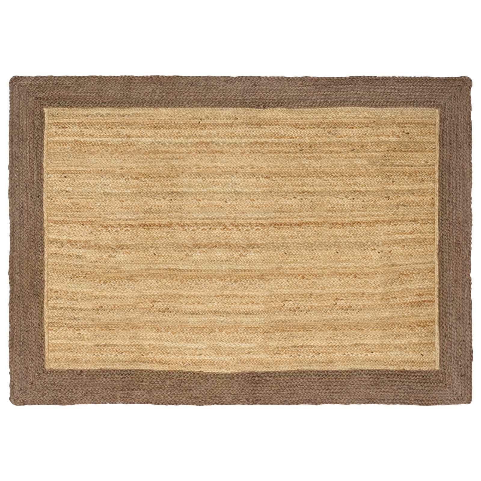 vidaXL Tapetes de área Cinzento 120 x 170 cm Juta