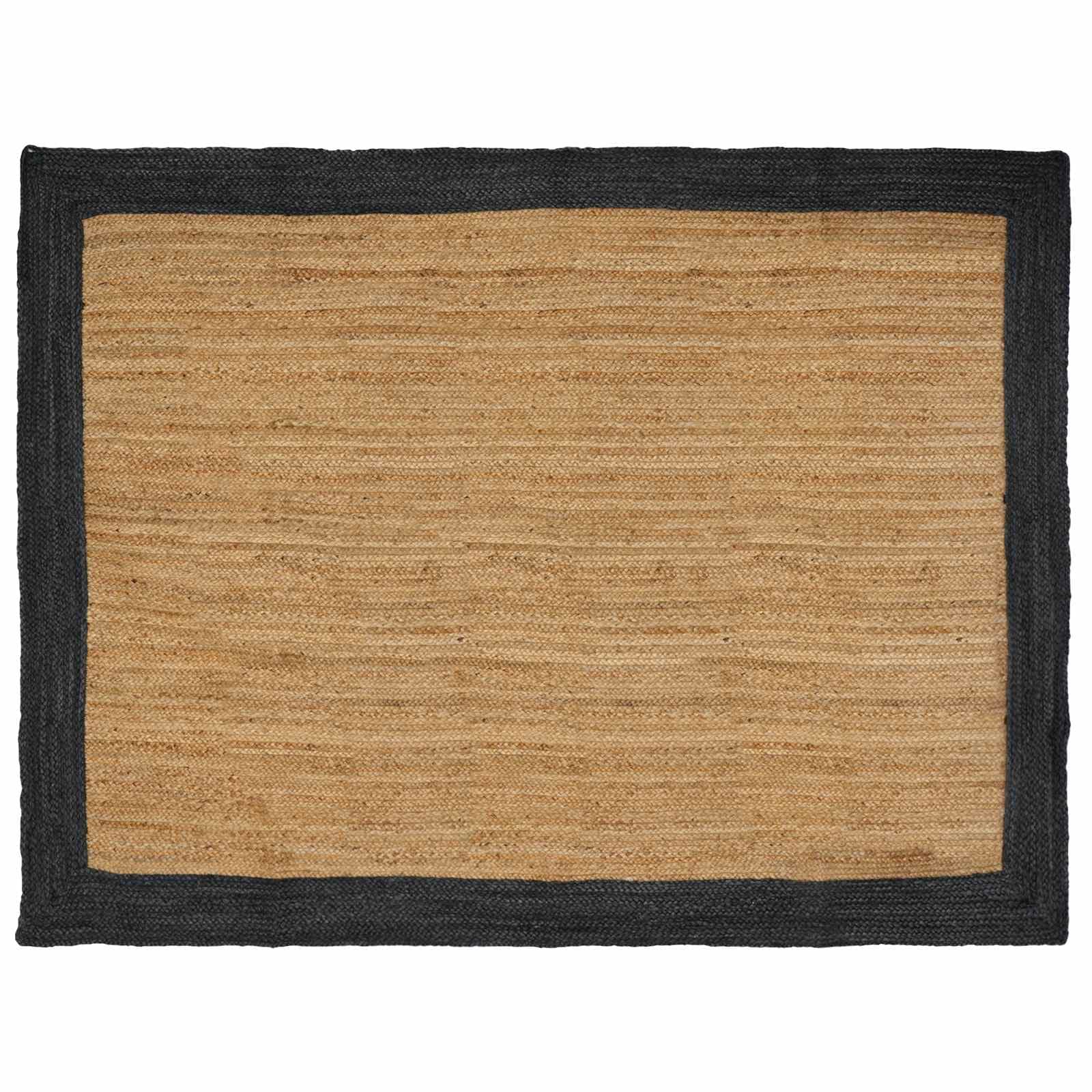 vidaXL Tapetes de área Cinzento-Escuro 200 x 290 cm Juta