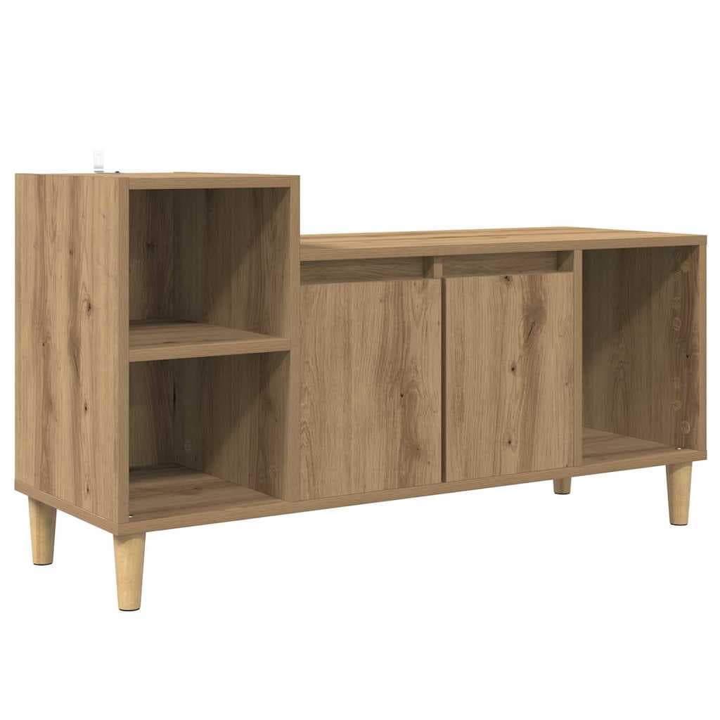 vidaXL Móvel para TV Carvalho Artesanal 100 x 35 x 55 cm - 3848013101
