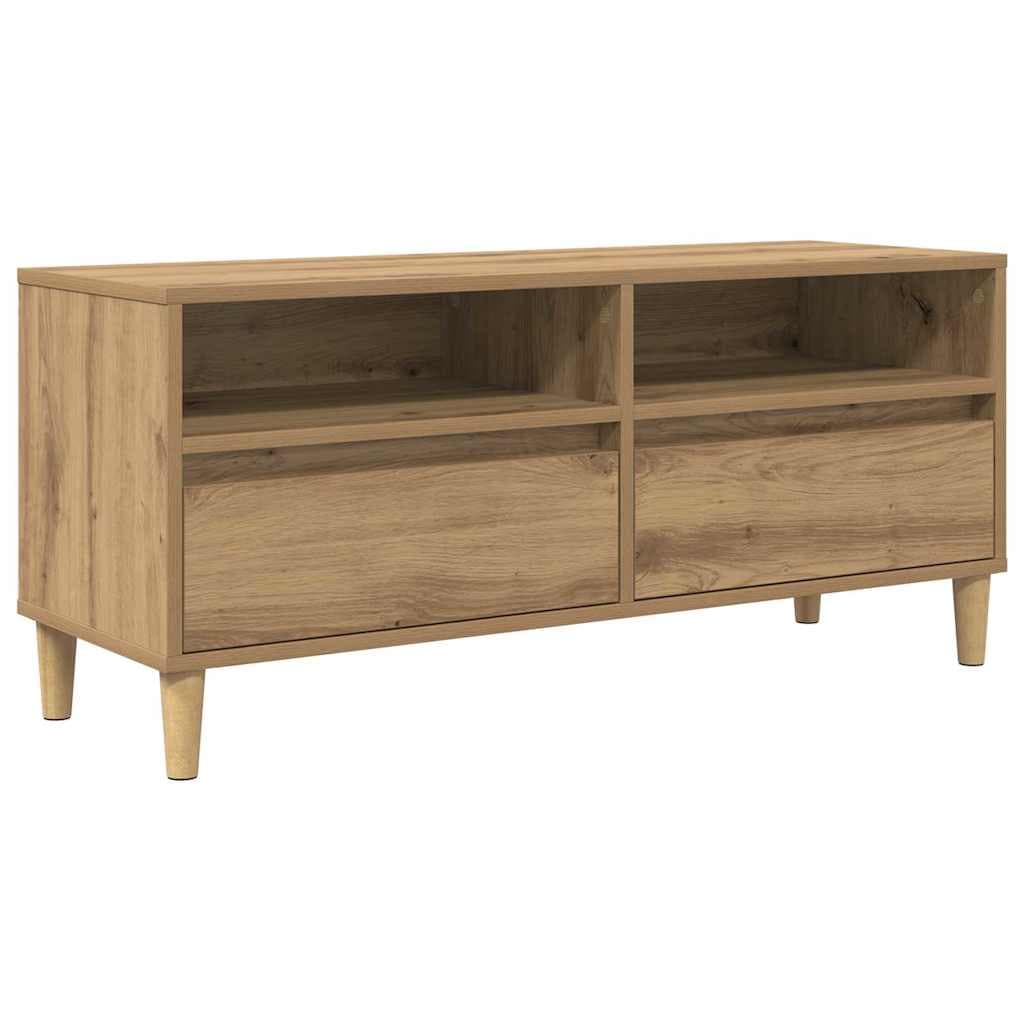 vidaXL Gabinete para TV Carvalho Artesanal 100 x 34,5 x 44,5 cm