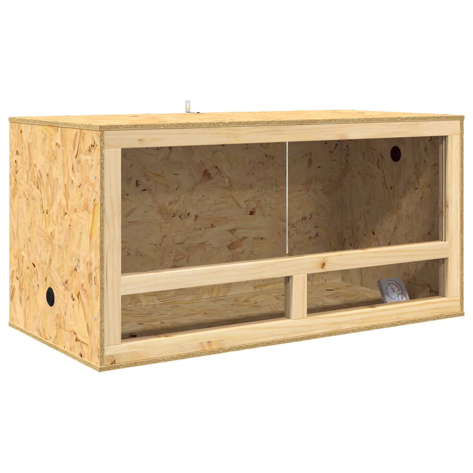 vidaXL Terrário Castanho 100 x 50 x 50 cm OSB