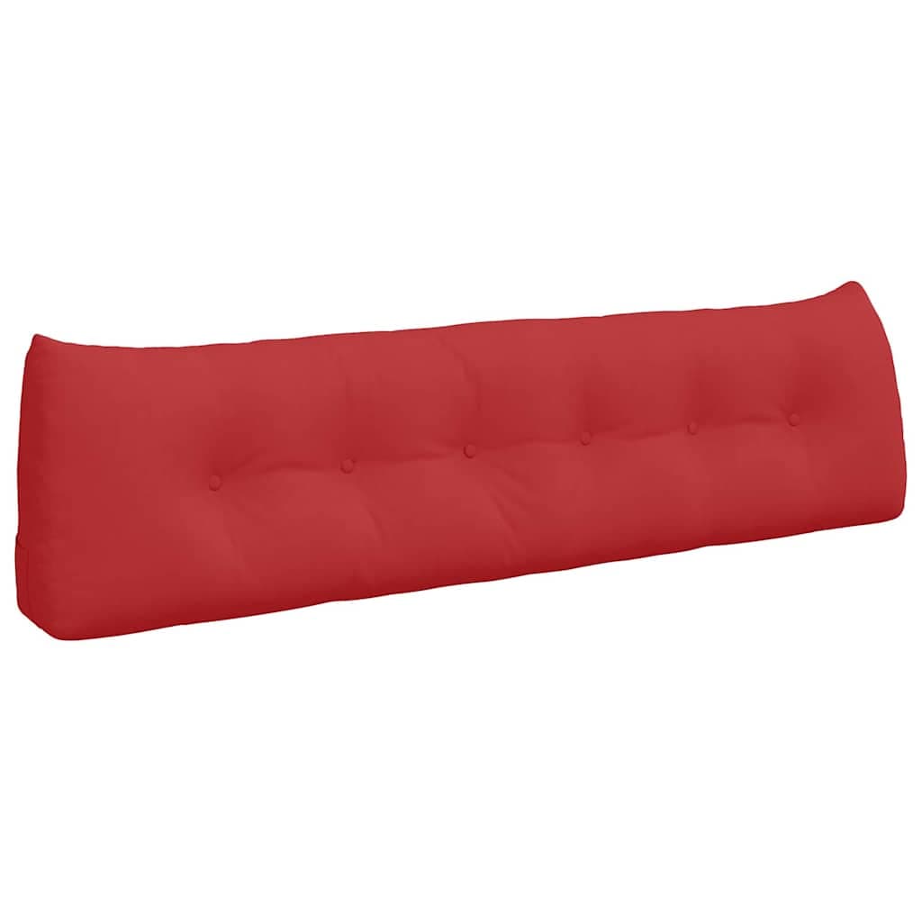 vidaXL Travesseiro para Costas Vermelho 180 X 24 X 50 cm Tecido - 3796351475