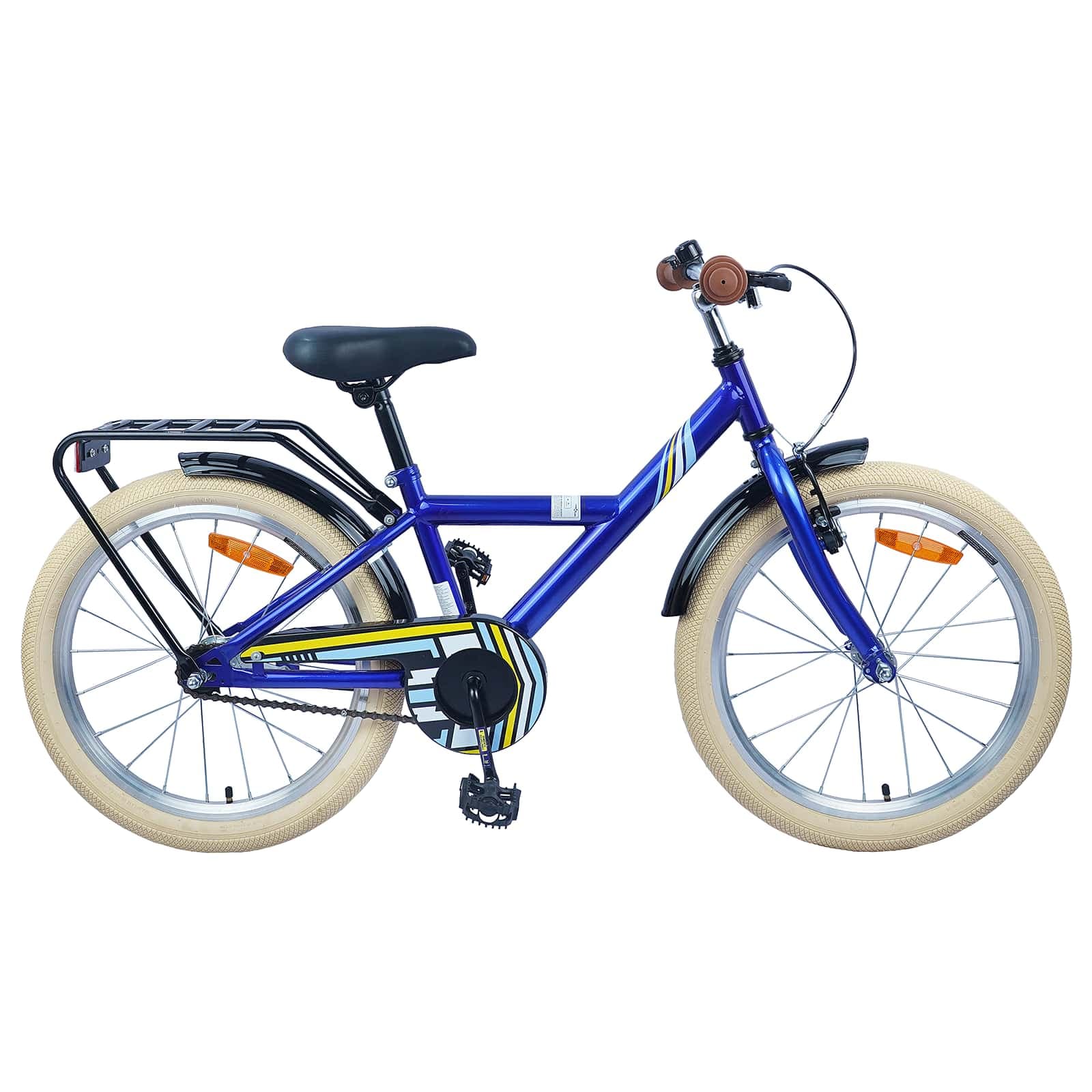vidaXL Bicicleta Infantil 24 Polegadas para 8-12 anos Azul Escuro
