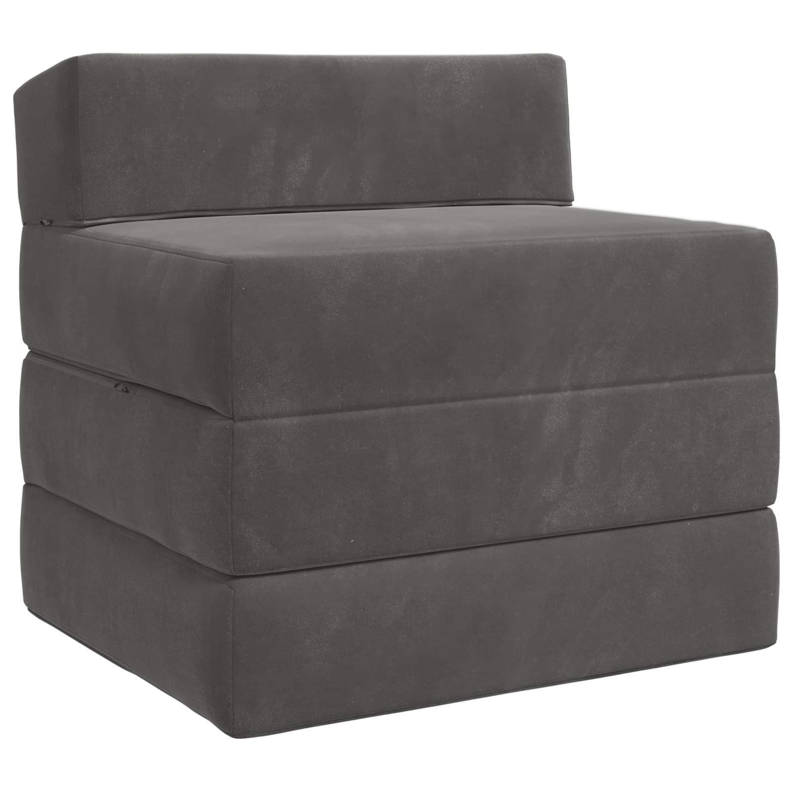 vidaXL Sofá Cama Dobrável Cinzento-Escuro 200 x 70 x 10 cm Veludo