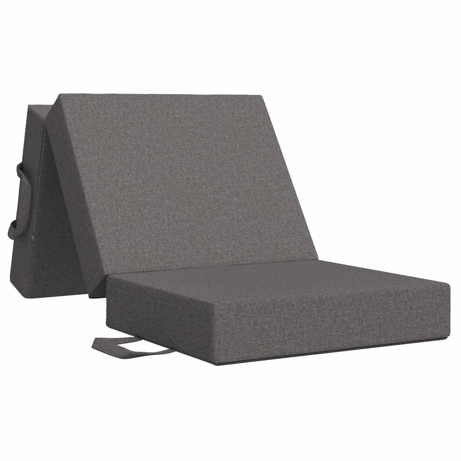 vidaXL Sofá Cama Dobrável 75 x 63 x 45 cm Cinzento-claro
