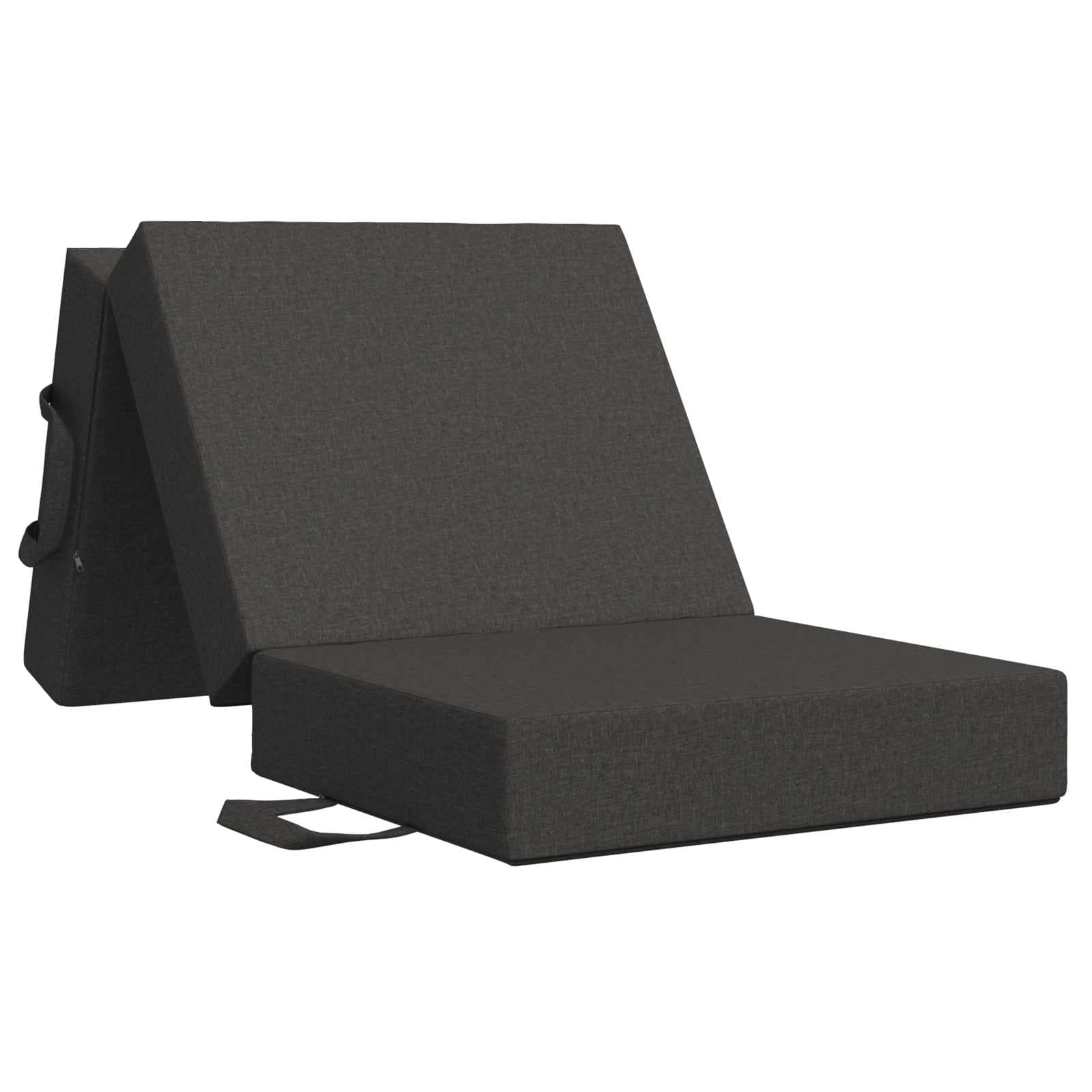 vidaXL Sofá Cama Dobrável 90 x 67 x 45 cm Cinzento-Escuro