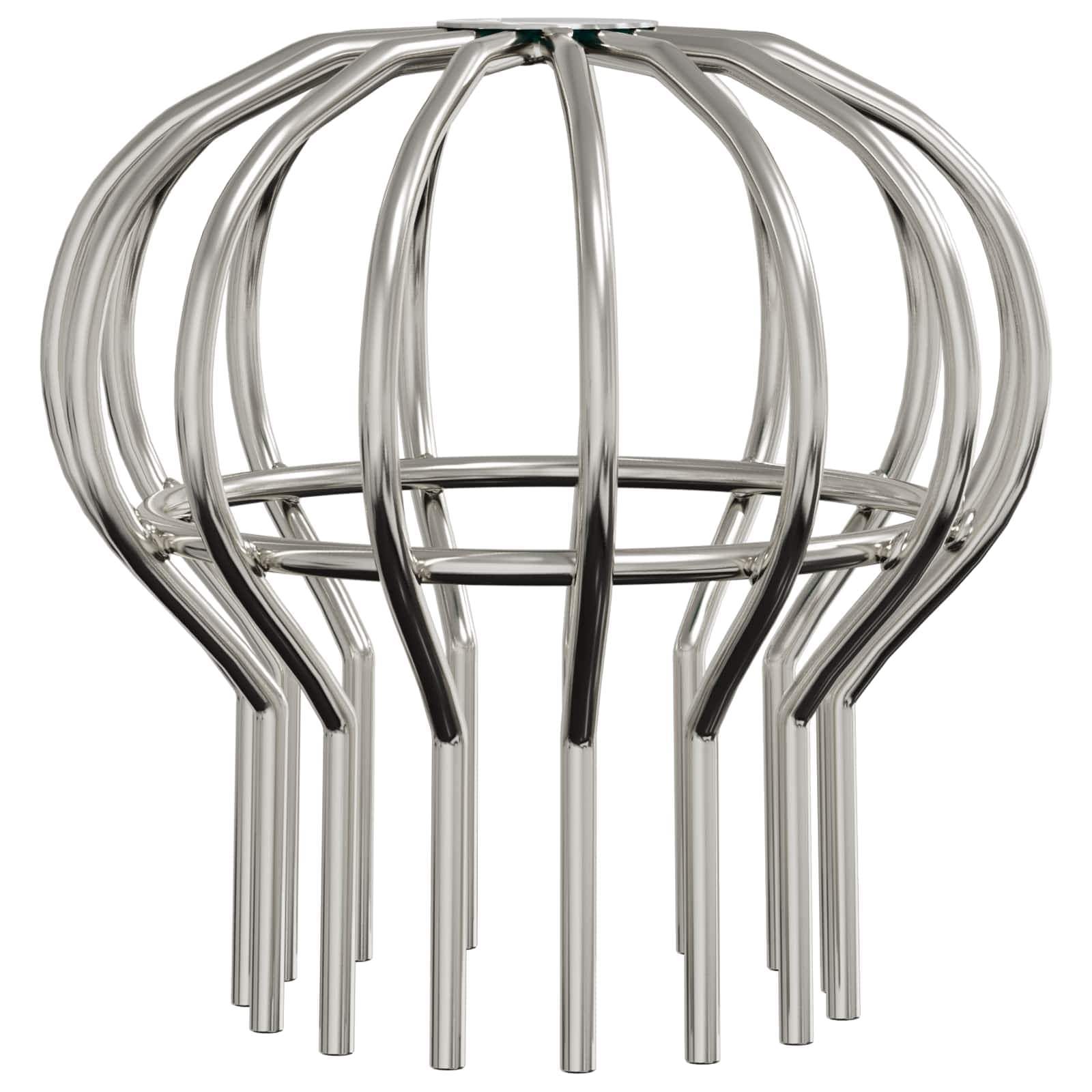 vidaXL Protetor de Folhas para Calha 8 pcs Prateado 110 mm