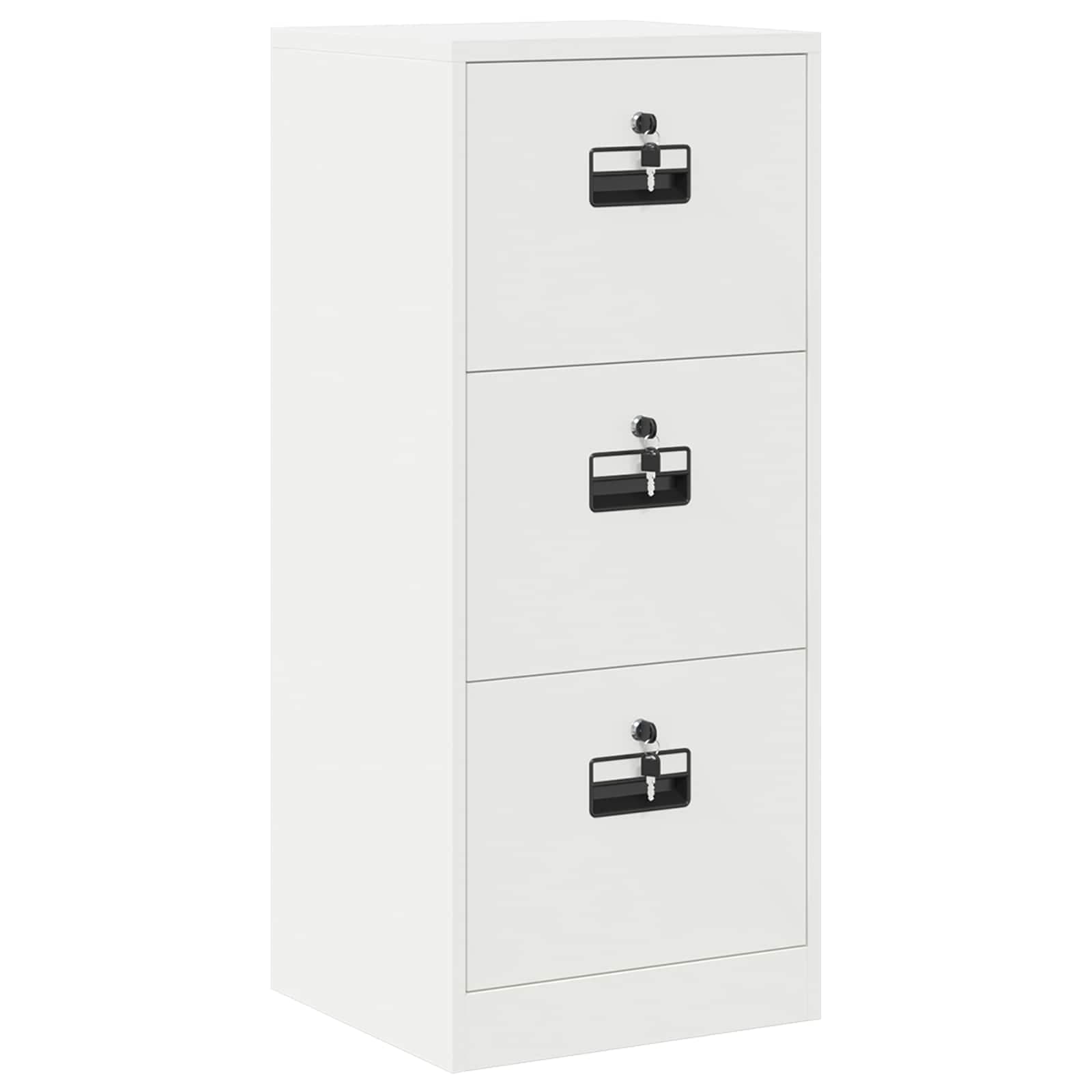 vidaXL Armário de Arquivo com gaveta Branco 45,5 x 42 x 106,5 cm