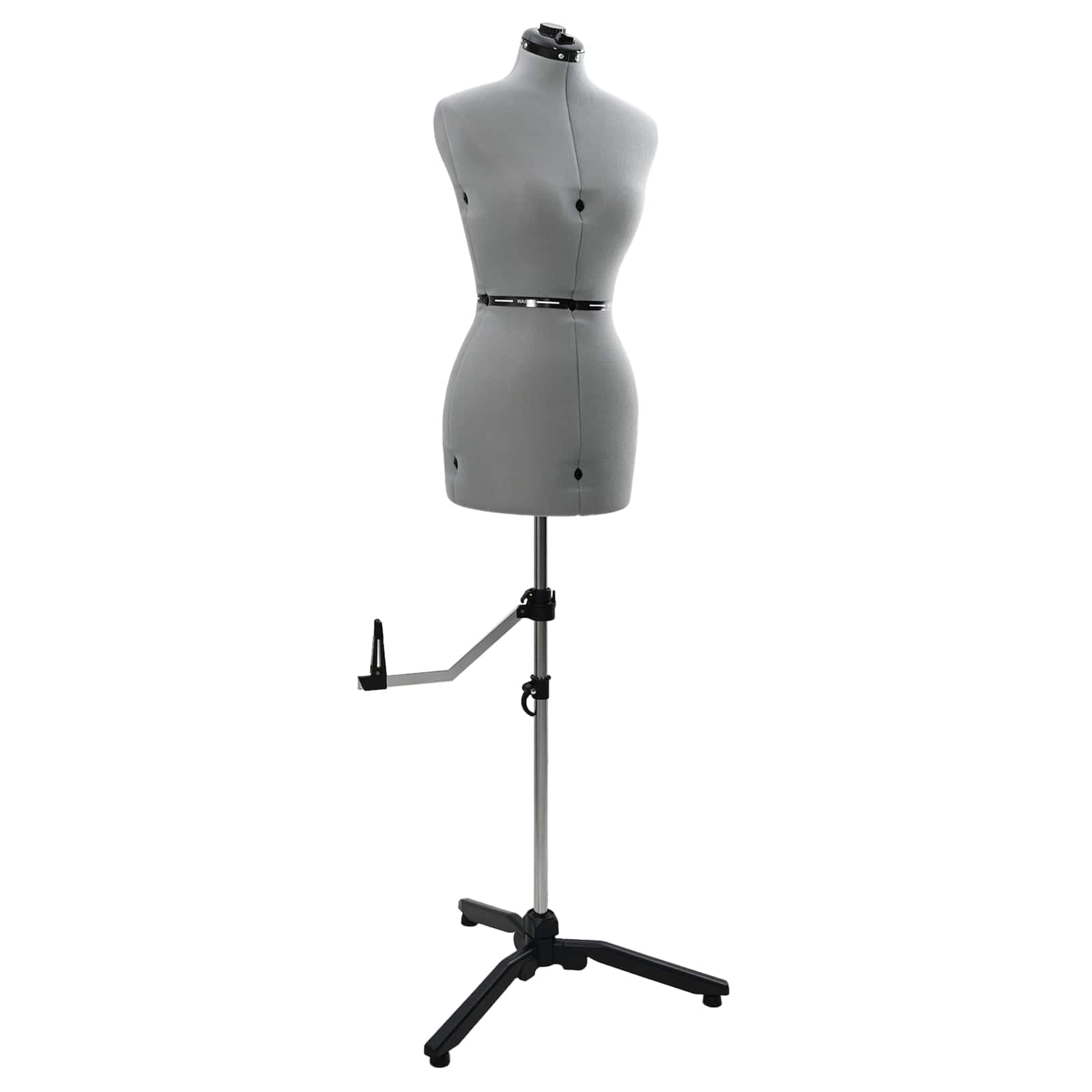 vidaXL Forma de Vestido Ajustável Feminina Cinzeto s Veludo
