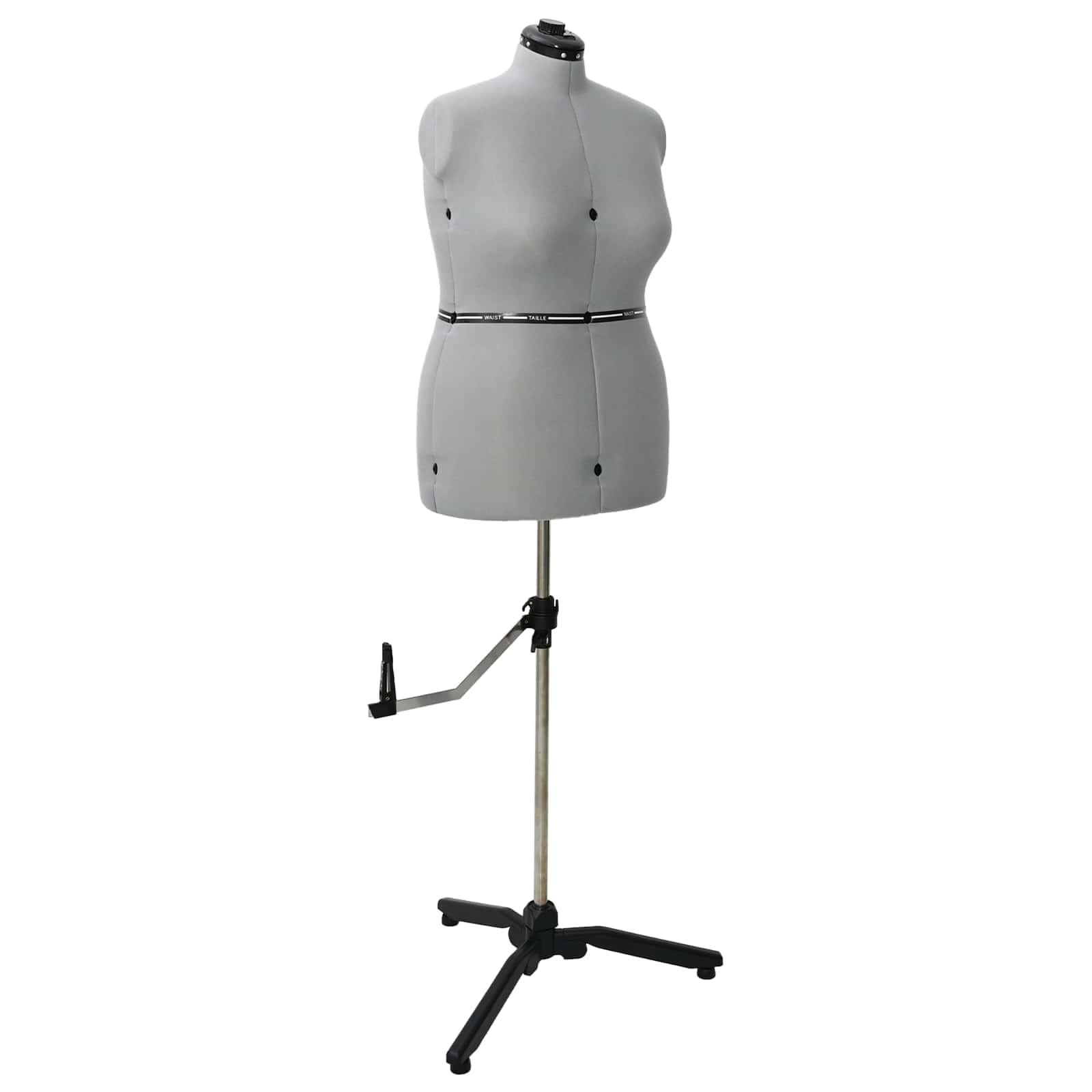 vidaXL Forma de Vestido Ajustável Feminina Cinzeto l Veludo