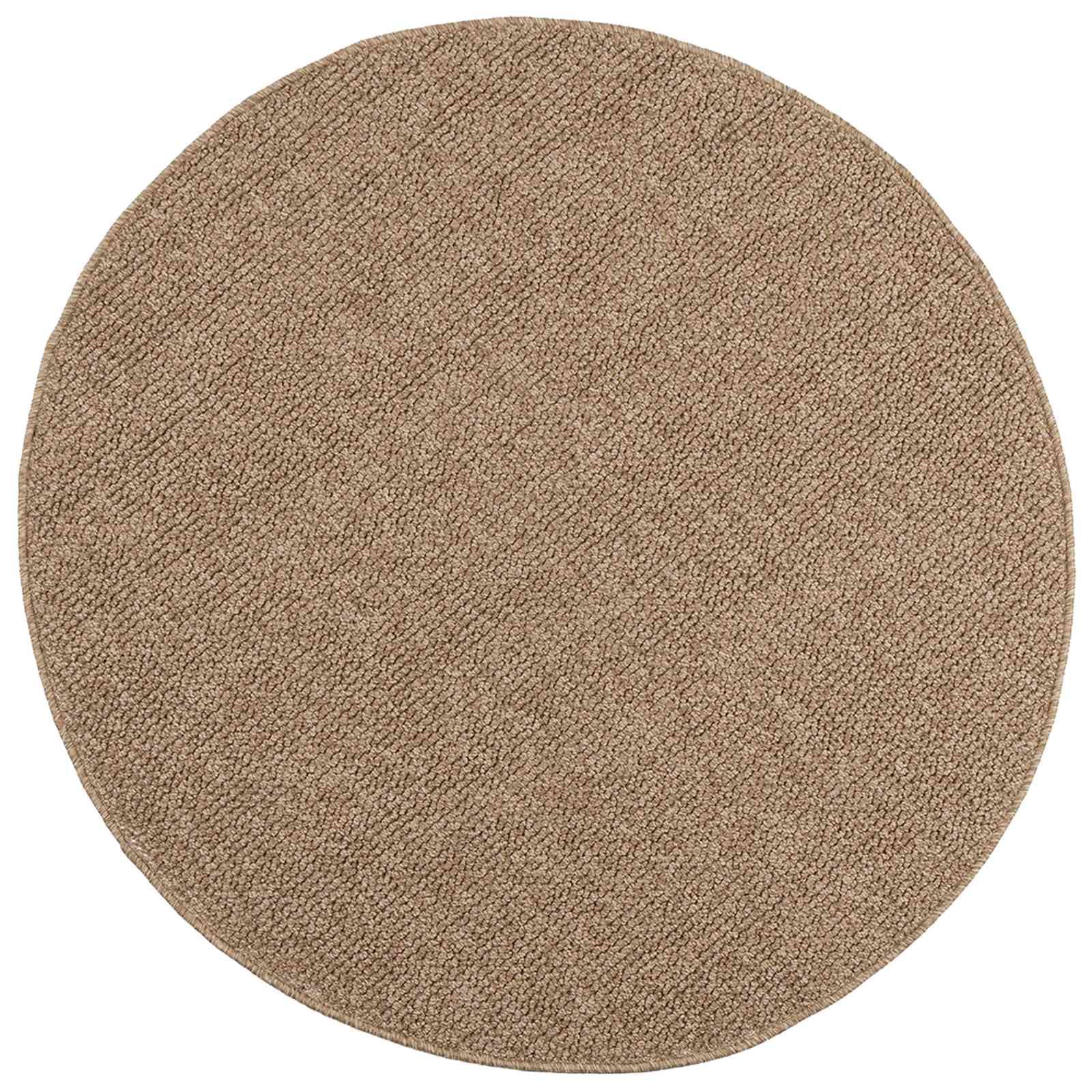 vidaXL Tapetes de área Redondo AGIRA Natural Ø 120 CM Poliéster