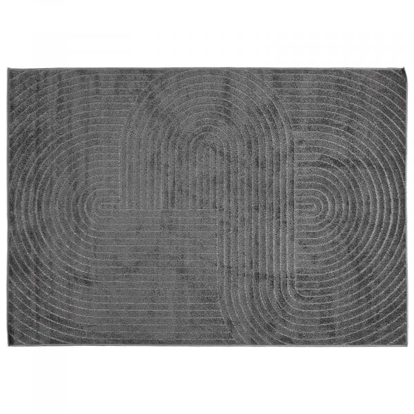 Tapete vidaXL de Área Palmeras Antracite 230 X 160 cm Poliéster - 761159039
