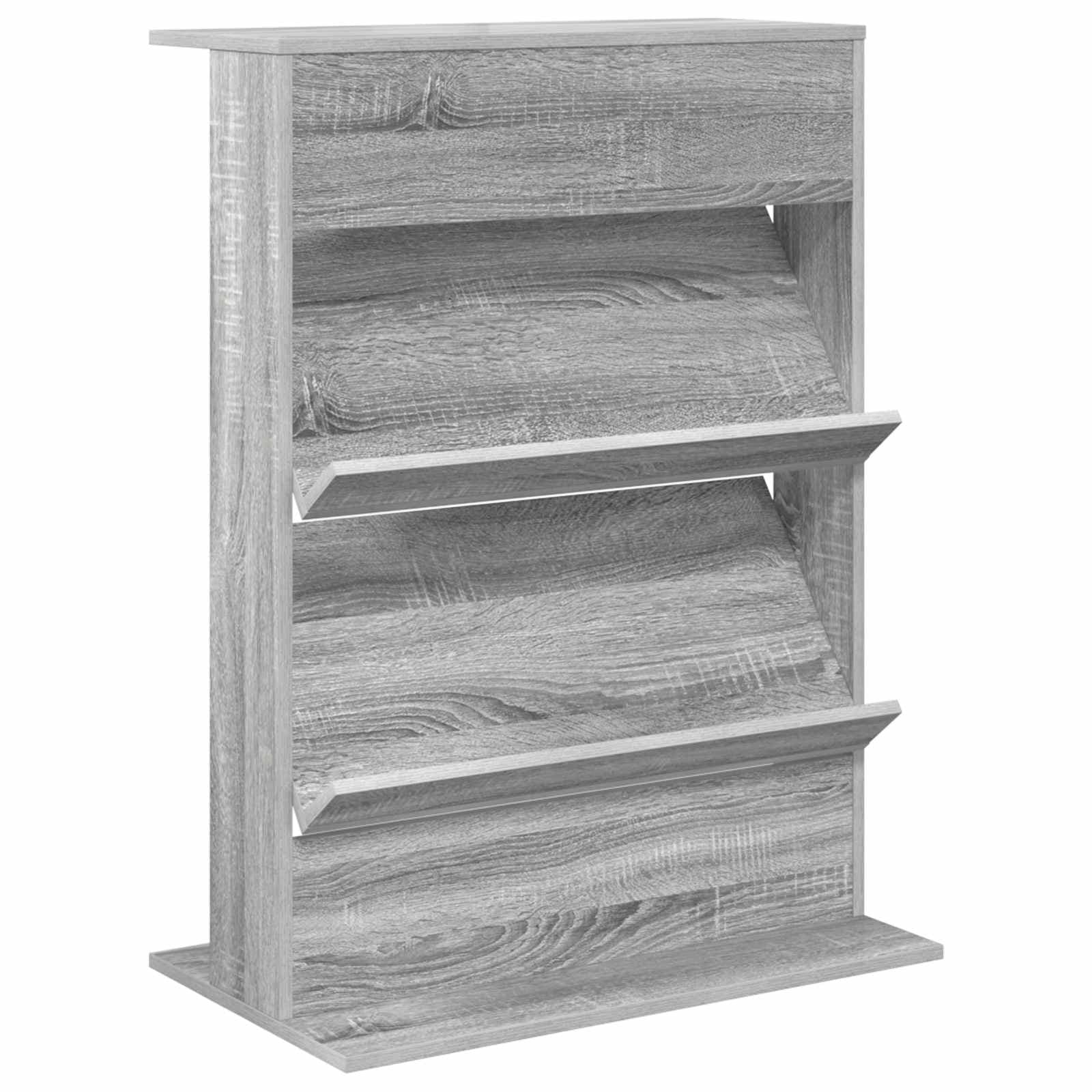 vidaXL Estante de Revistas com prateleira Cinza Sonoma 70 x 41 x 96 cm