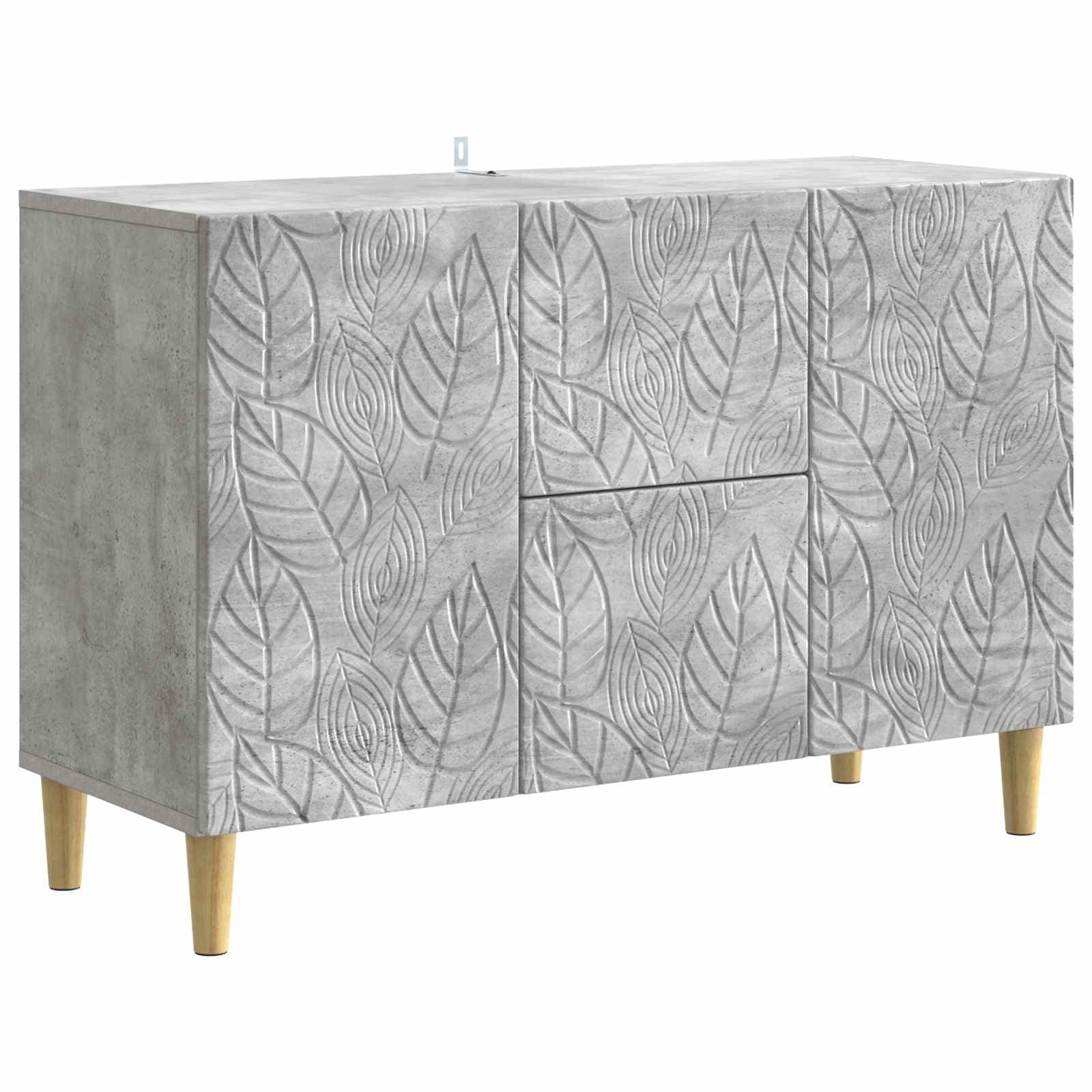 vidaXL Buffet Cinzento Cimento 89 x 34,5 x 60 cm Derivados de Madeira