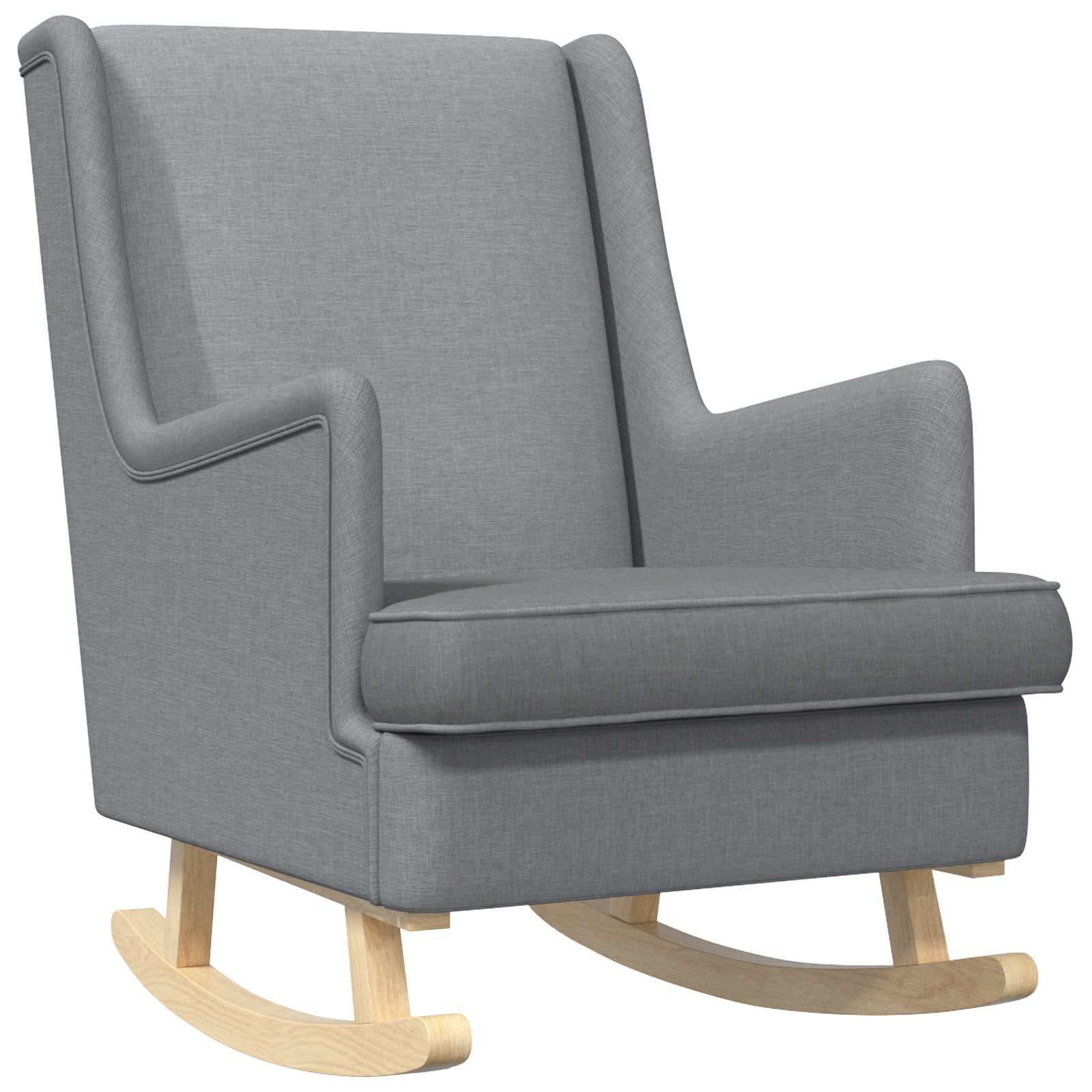 vidaXL Cadeira de baloiço Cinzento-claro 62 x 80 x 85 cm tecido