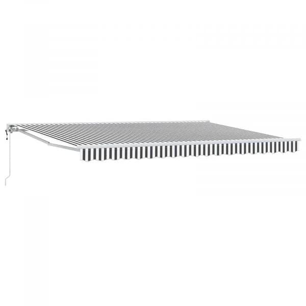 vidaXL Toldo Retrátil Elétrico Antracite e Branco 4,5 × 3 M - 1372407749