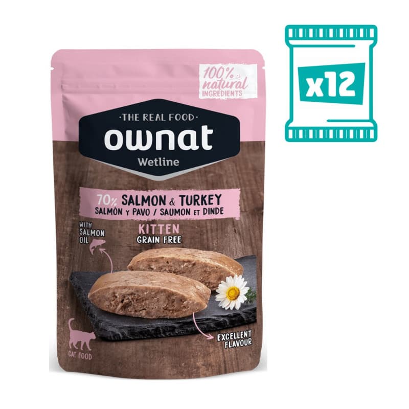 Ownat Wetline Salmao e Peru para gatinhos