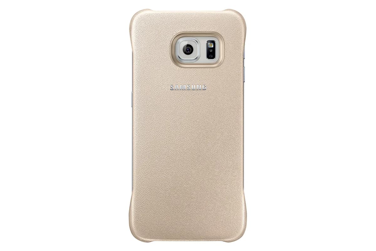 Samsung Capa Protective Cover para Galaxy S6 Edge Gold - EF-YG925BFEGWW
