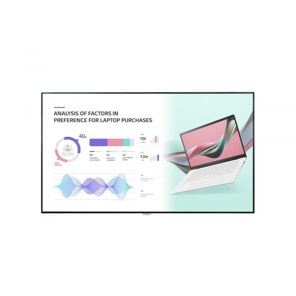 LG Ecrã de Sinalização Plasma Digital 98' Lcd Wi-fi 500 Cd/m² 4k Ultra Hd Preto Web Os 24/7
