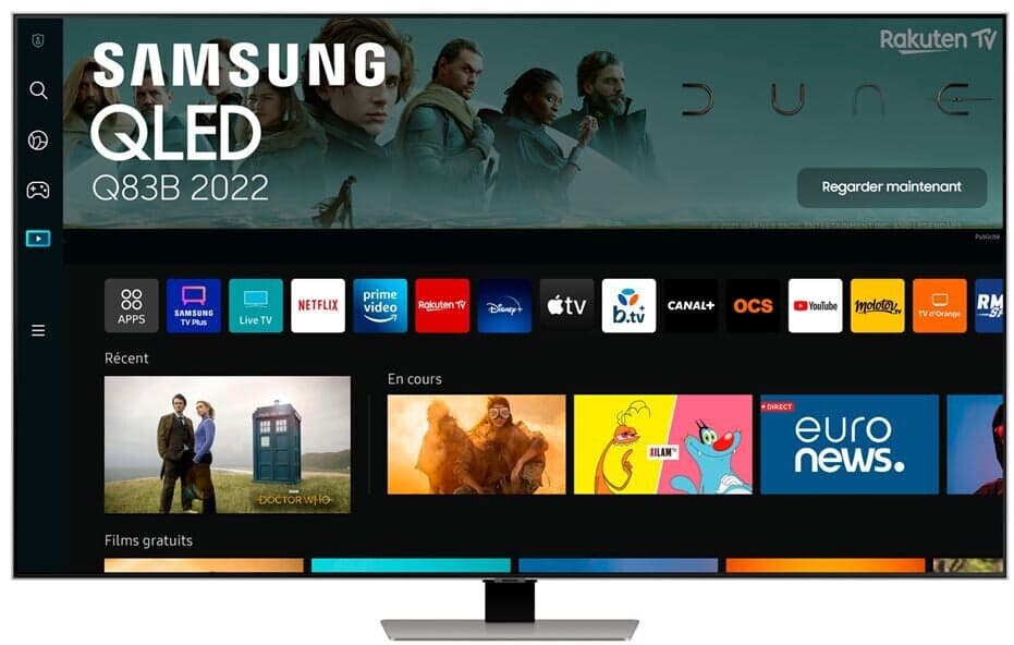 Televisão Samsung QE65Q83BATXXC 65′ QLED UltraHD 4K HDR10+