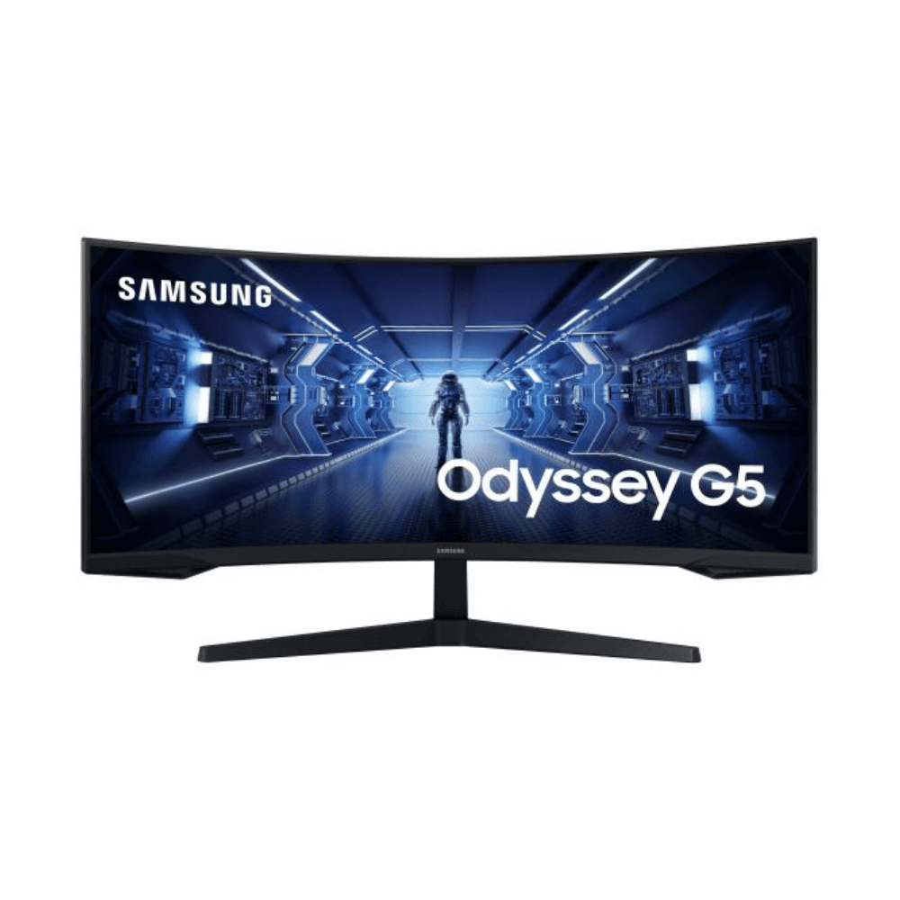 Monitor Samsung Odyssey Curvo 34″ G5 LED UltraWide QHD 165Hz FreeSync Premium – LC34G55TWWPXEN