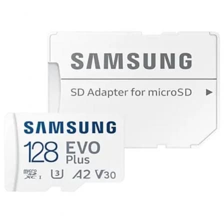 Samsung 128GB EVO Plus microSDXC U3 V30 A2 + Adaptador SD