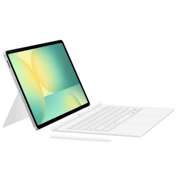 Samsung Book Cover AI Capa com Teclado para Galaxy Tab S10 FE Plus Branca (Teclado Espanhol)