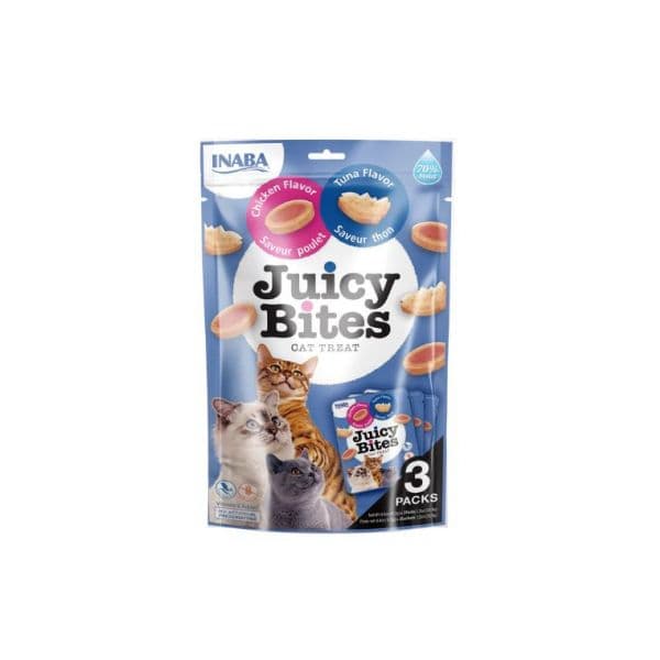 Inaba Churu Juicy Bites Frango e Atum 3 x 11g
