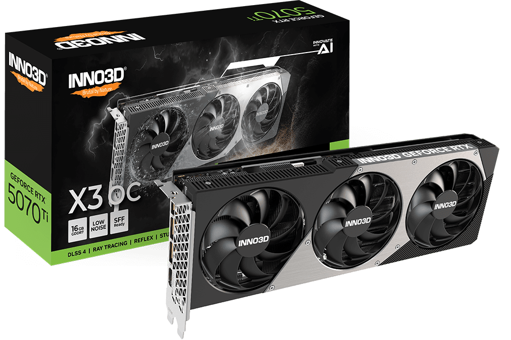 RTX 5070 Ti 16GB Inno3D X3 OC GDDR7 3Fan