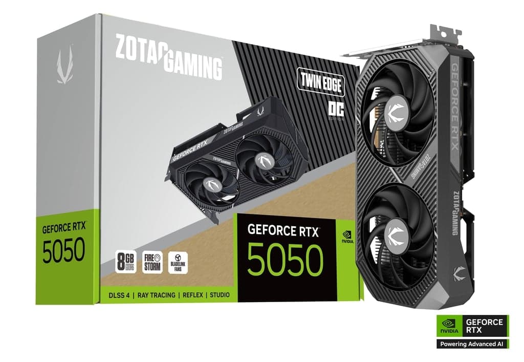 Zotac GeForce RTX 5050 Twin Edge OC 8GB GDDR6 DLSS4