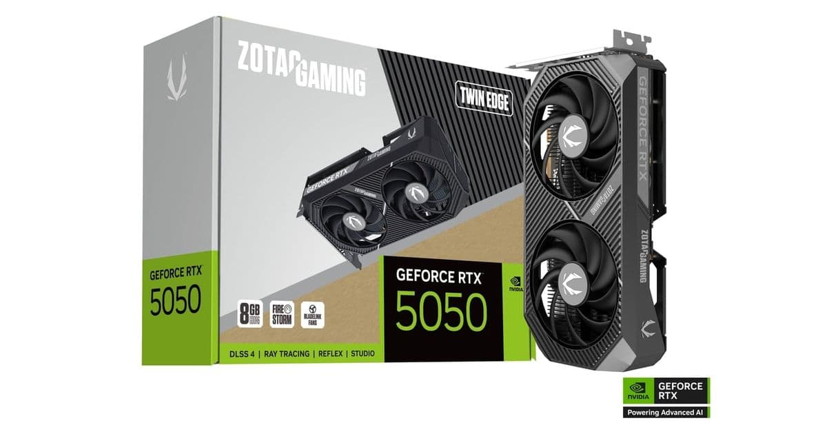 Zotac GeForce RTX 5050 Twin Edge 8GB GDDR6 DLSS4