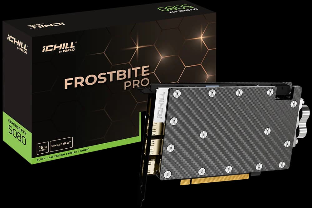 Inno3D GeForce RTX 5080 iChill Frostbite Pro 16GB GDDR7 HDMI 3xDP