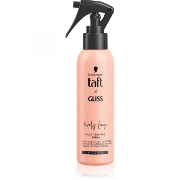 Schwarzkopf Taft X Gliss Spray Multifuncional para Finalização Térmica de Cabelo Lovely Long 150 ml