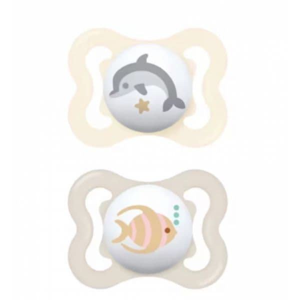 MAM Pack 2 Chupetas Mini Air Silicone 2-6M Neutro