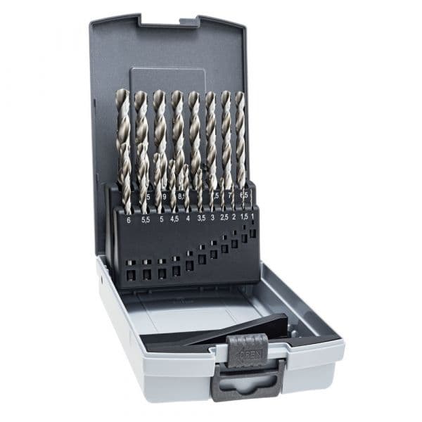 Alpen-Maykestag Conjunto de Brocas Pro KP 19 HSS 19 Peças 1-10mm