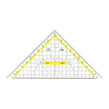 Esquadro Desenho HYP25cm Aristo AR16504 com Pega Removível