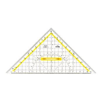 Esquadro Desenho HYP25cm Aristo AR16504 com Pega Removível