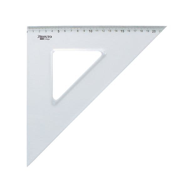 Aristo Esquadro 45º/30cm eocollege E-21cm Transp. Ar23430 - 09115323430