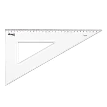Esquadro Plástico Cristal 60G-30cm Aristo Geocollege AR23630
