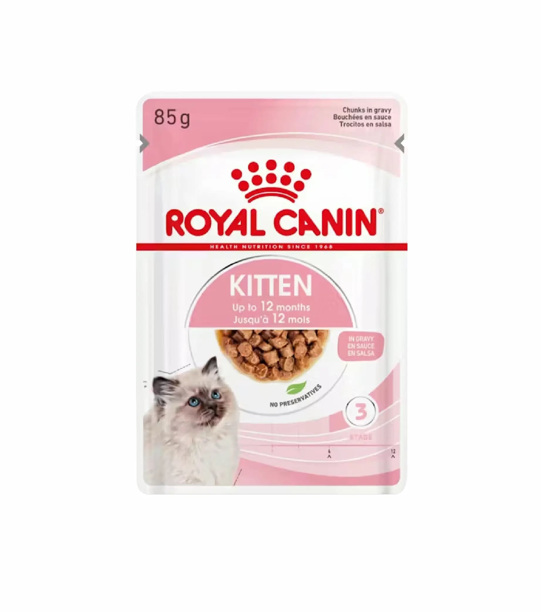 Ração Húmida Royal Canin Kitten Instinctive Gravy 85g