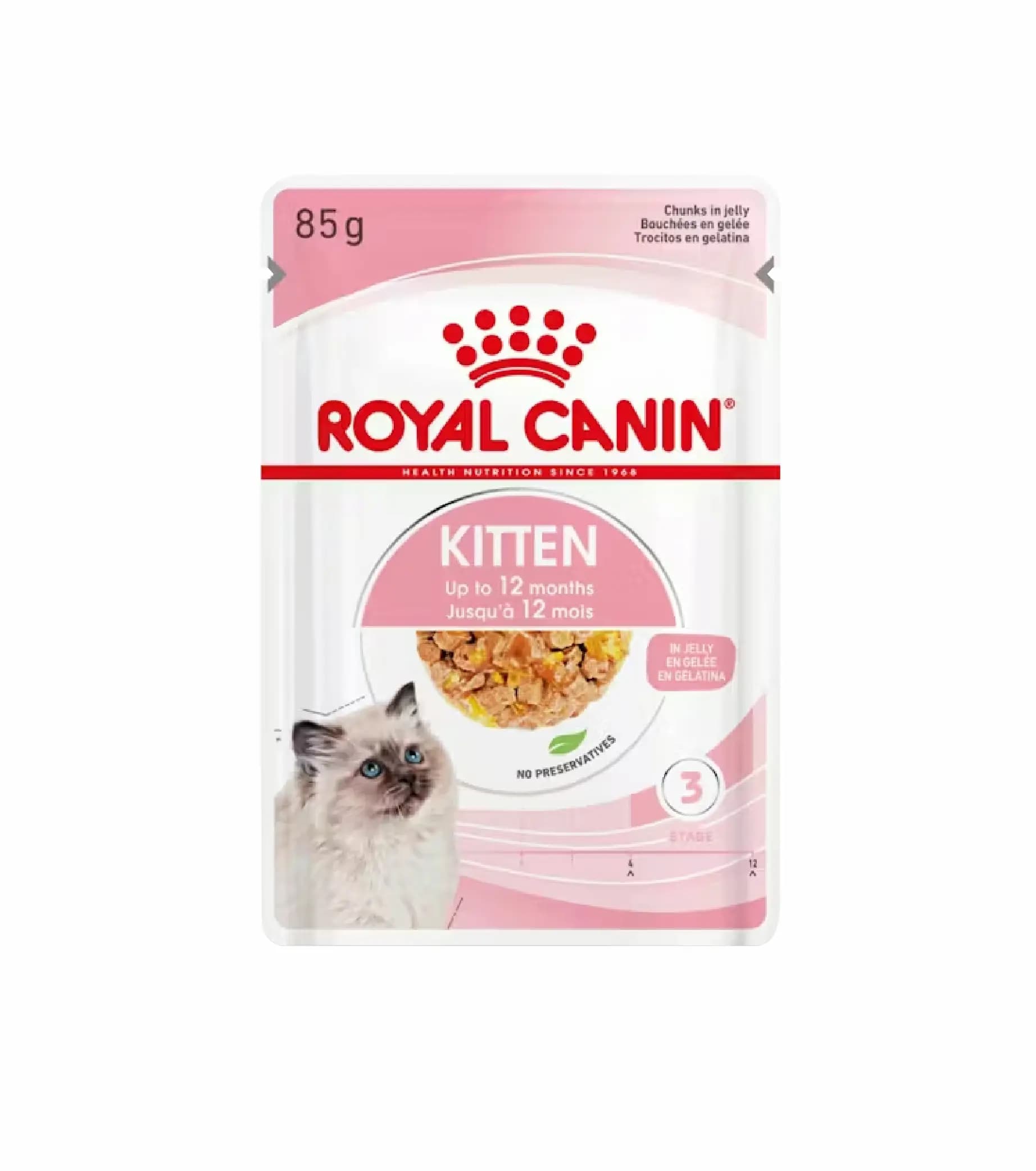 Royal Canin Kitten Jelly 12+ Ração Húmida para Gato - Campet