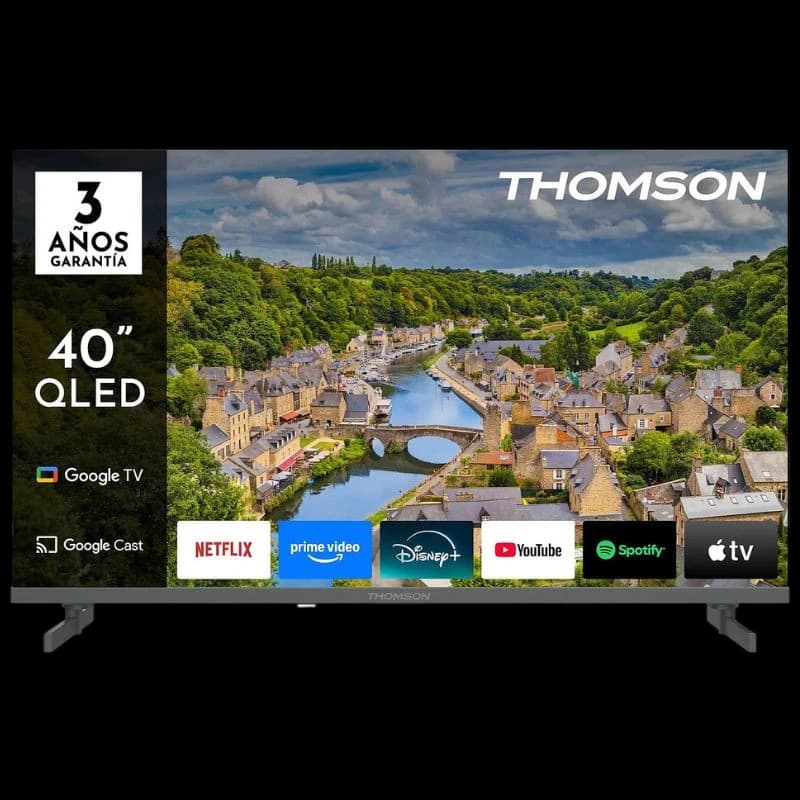 TV Thomson 40" 40FQG3S15 QLED Google TV Full HD HDR10