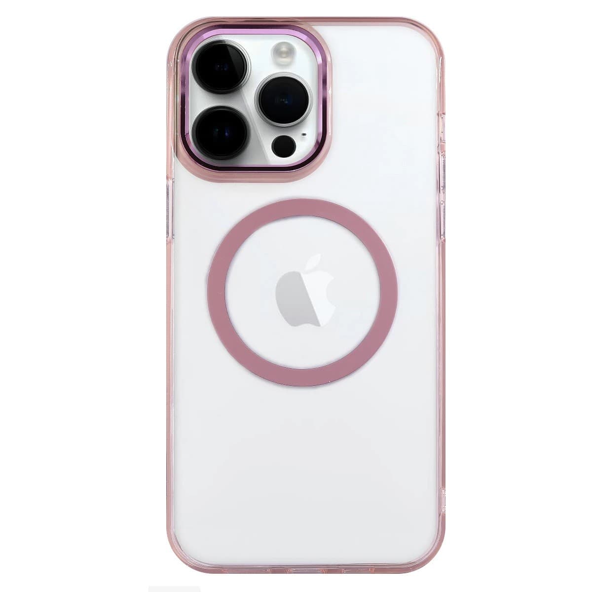 Capa Transparente Acrílico Premium iPhone 13 Pro Rosa