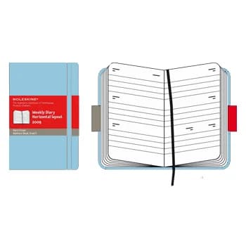 Volant Pautado Moleskine Azul Claro Pack 2un
