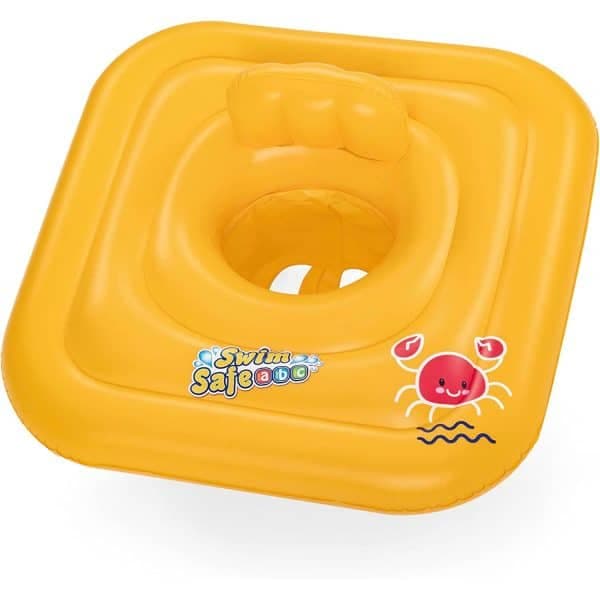 Bóia insuflável para bebé “Swim Safe ABC” Amarela Quadrada Bestway