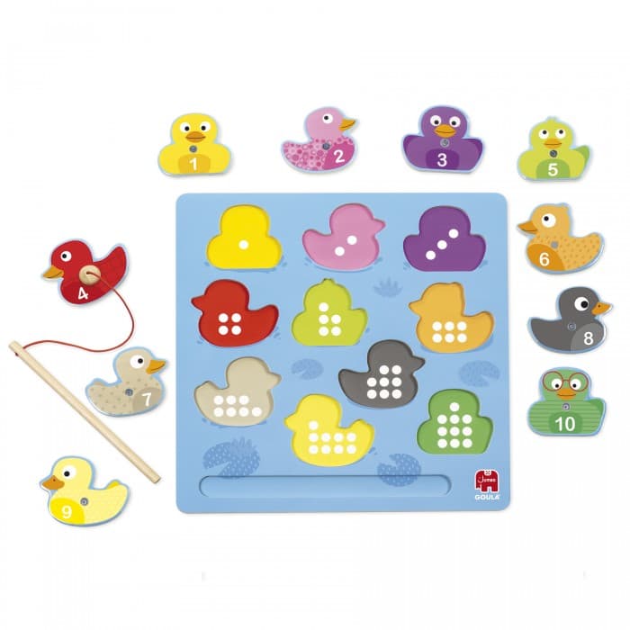 Goula Puzzle Madeira Magnético 11 Peças Patos Mágicos