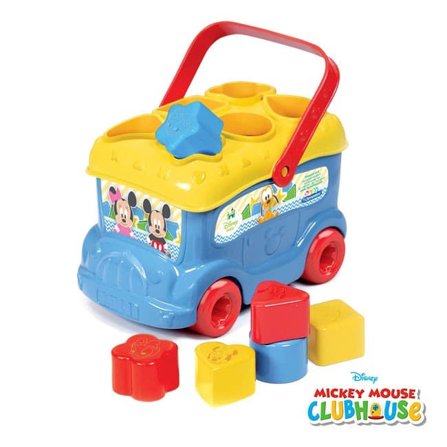 Clementoni Mickey, Autocarro Formas e Cores - 14395