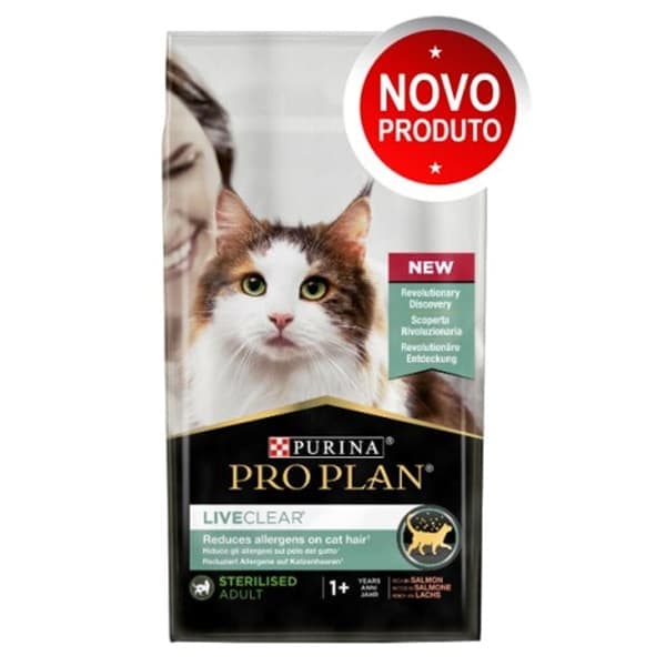 Pro Plan Live Clear Sterilized Salmão 2,8kg Ração para Gato - Campet